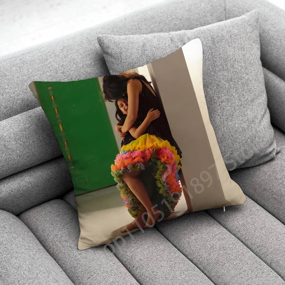 C-Camila C-Cabello Romance C XOXO Familia Throw Pillow Case For 45*45cm 40cm 55cm 50cm 30cm Square Car Pillowcase Shell
