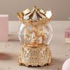 Rotatable Sky Castle Princess Music Box for Girls - Crystal Ball Birthday Gift