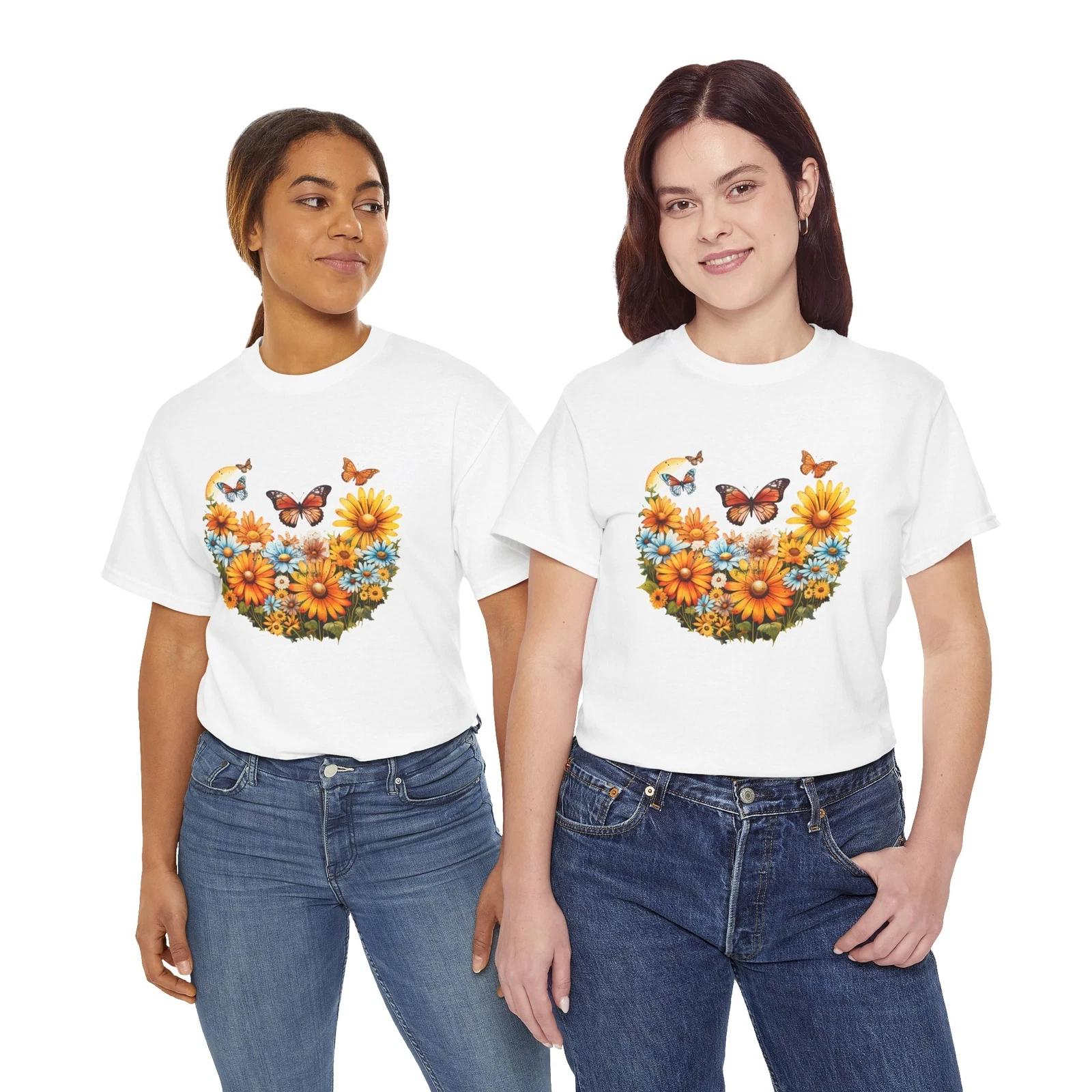 Retro Flower Power T-Shirt | Groovy Hippie Love Tee | Vintage 70s Shirt L