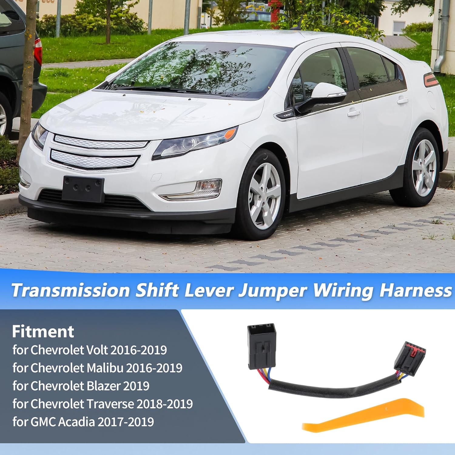 

No.84733196 Transmission Shift Lever Jumper Wiring Harness for Chevrolet Malibu 2016-2017 Shift to Park Fix Wire Pigtail Plug Connector for GMC