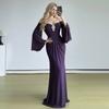 Greek Flared Sleeve Evening Dress Tube Top Slim and Thin Temperament Hip-wrapped Floor-mopping Long Dress Women