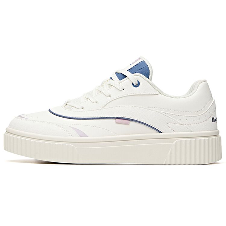 

Anta Lifestyle Series Trendy Casual Universal Non-Slip Wear-Sticked Low-Top Skate Shoes Women sketches White Blue 922038026-2