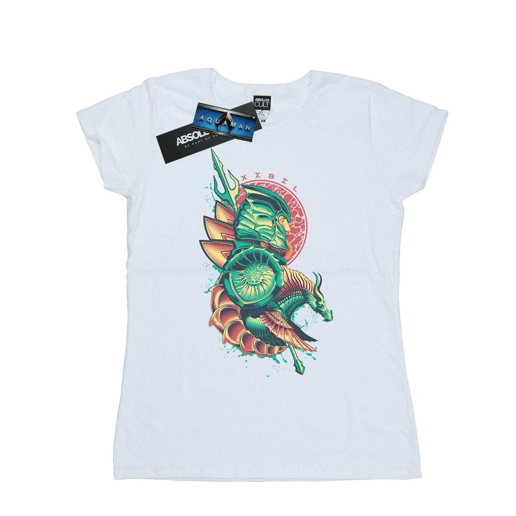 DC Comics Womens/Ladies Aquaman Xebel Crest Cotton T-Shirt