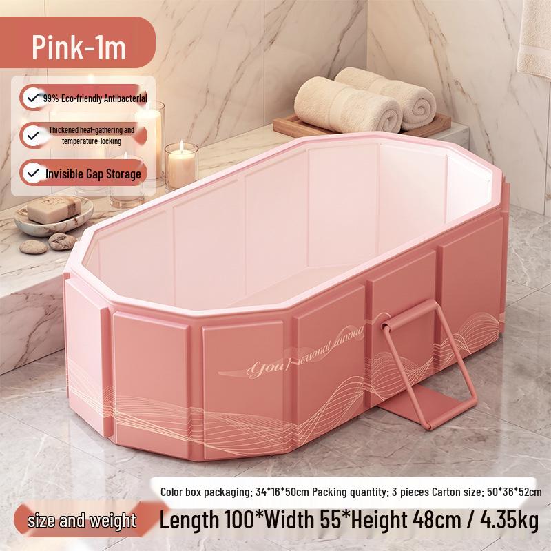Portable Adult Ice Bath Tub: No Installation or Inflation Needed, Full Body, Large Size, Foldable