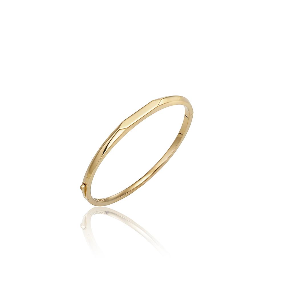 Lunne Silver 925 Solid Edge Bangle Bracelet #Lsb18