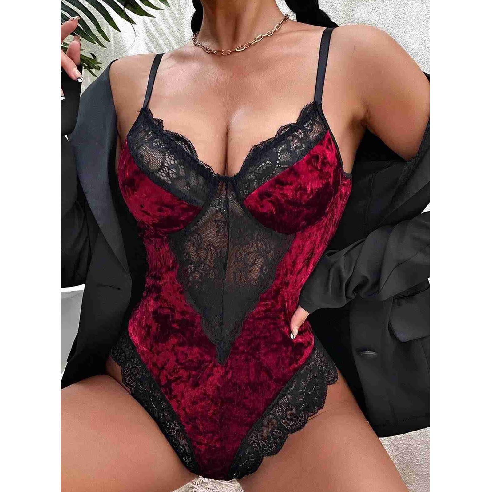 

Merry See Women Velvet Body Nightgown Babydoll - Многоцветный Ms3117