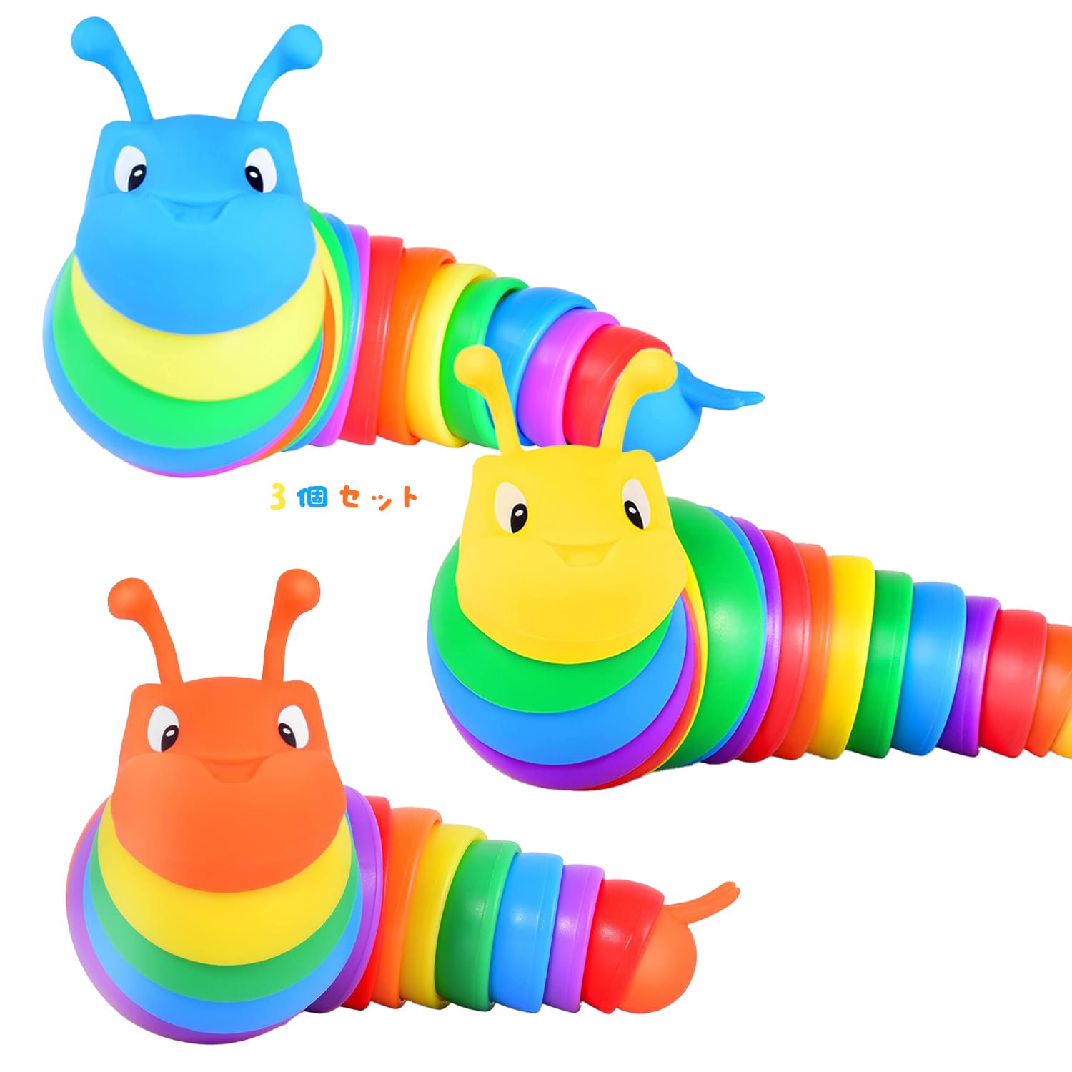 

Игрушка-слизень MATSUKUSHI Fidget Slug B Товары для снятия стресса 3D 3D Сочлененная Свободная разборка и комбинирование Развивающая игрушка Игрушка для снятия стресса Тревога