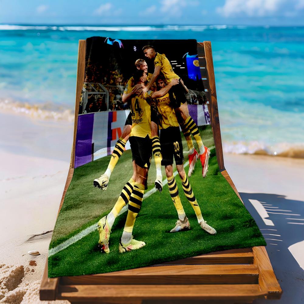 Borussia Dortmund Beach Towel High Absorbency Quickdry Comfortable Lightweight
