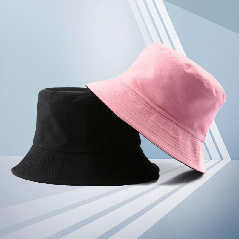 Double-sided Bucket Hat Embroidery Trendy Brand Street Hat Fashion Versatile Couple Sunshade Basin Hat Men