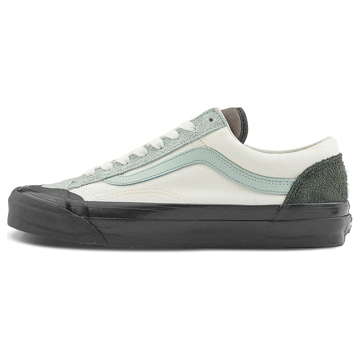 Vans Unisex Old Skool Reissue 136 Black Light Green VN000MT6DT5 35