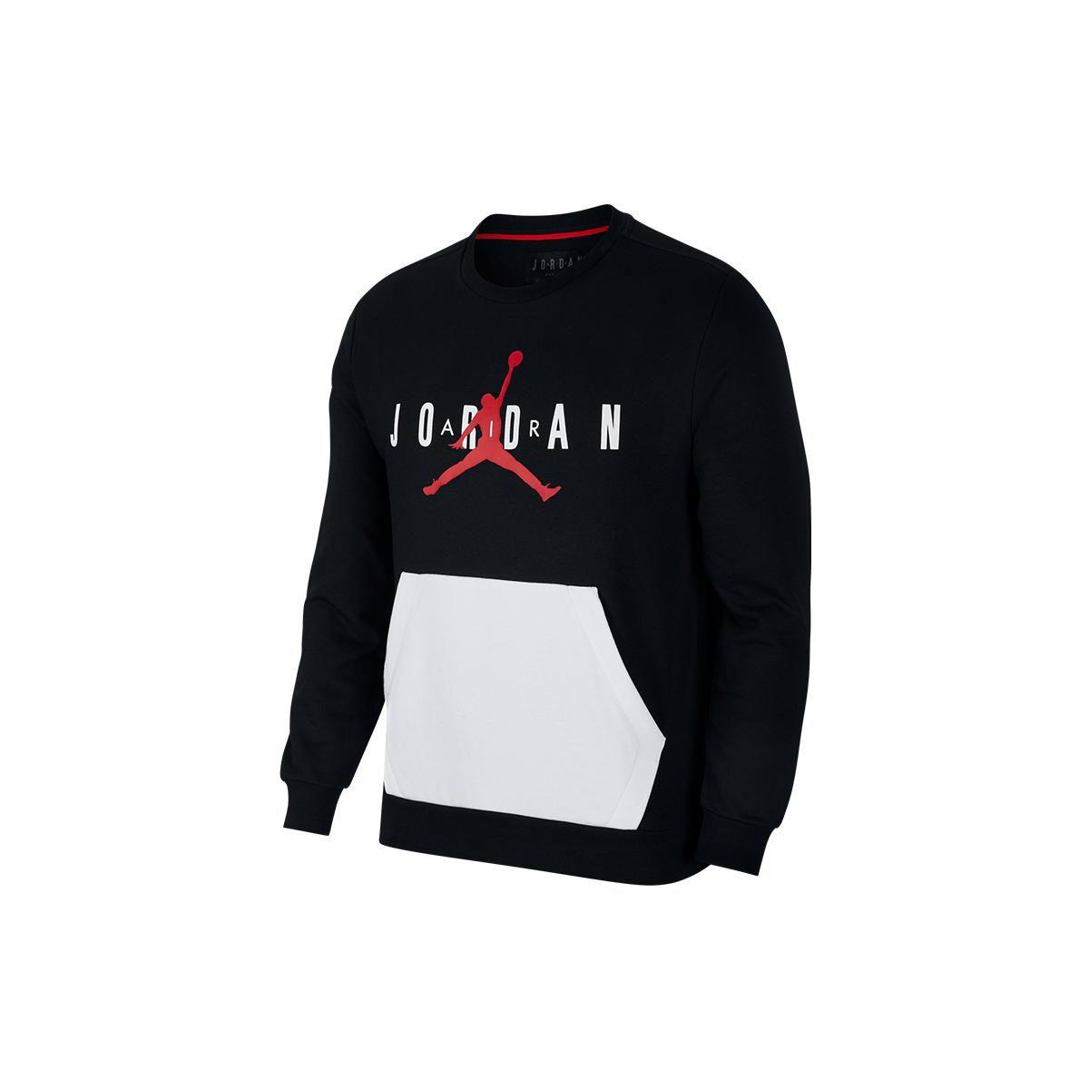 Jordan Sweatshirts Men`s Black Crew Neck