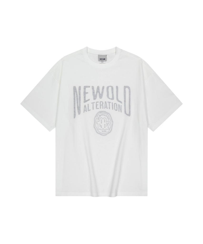 ALTER STUDIO Newold Reverse Print T-Shirt_White