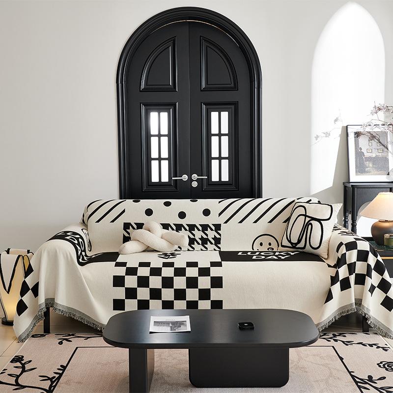 Deluxe Sofa Cover Full Cover Four Seasons Universal Chenille Cat Scratch Sofa Cover Modern Light Luxury Sofa Blanket