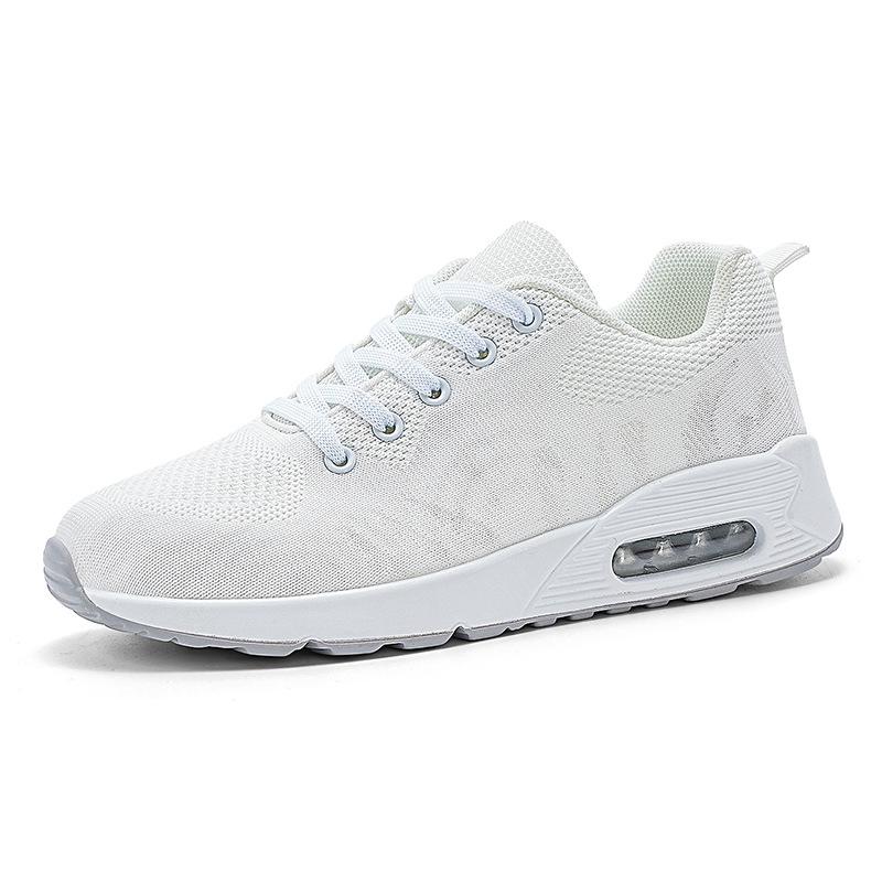 2025 spring new flying woven mesh breathable sports casual shoes fashion trendy shoes women's shoes air cushion shoes