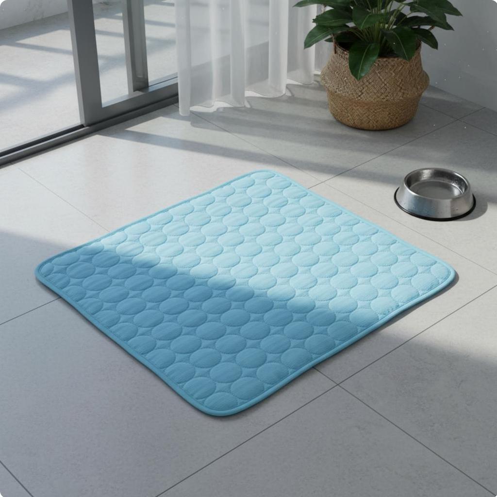 Pet Cooling Mat Breathable Dog Cooling Pad Lightweight for Felines, Summer
