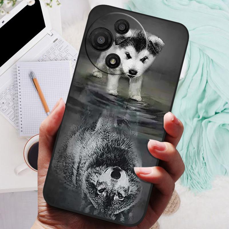 For TCL 60 SE NXTpaper 5G Case Lion Wolf Silicone Soft Back Cover For TCL 60SE NXTpaper 5G T521K Phone Case Protective Shell