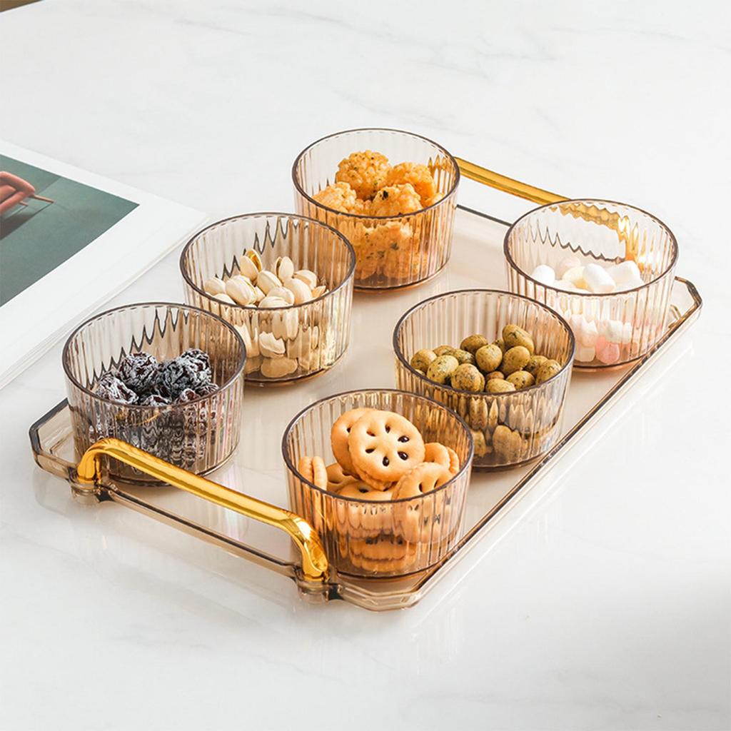 Creative Serving Tray, Plastic Platters for Home Countertop Lunch Coffee Dessert