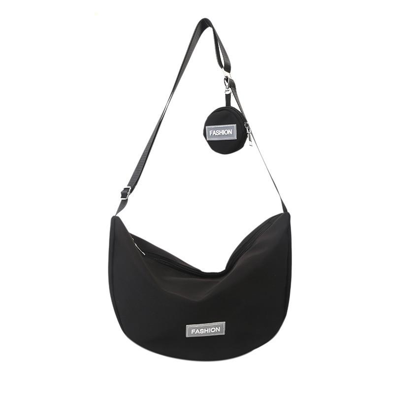 Fashionable And Minimalistic Dumpling Bag For Women Spacious Shoulder Bag Available In Black White Green Red Orange And Pink
