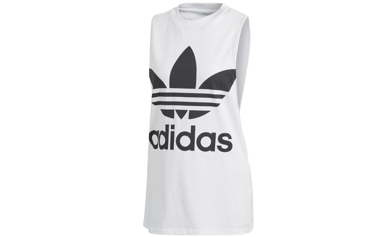 Adidas Originals Trefoil Tank Tops Women s White Halter Neck CE5580 38