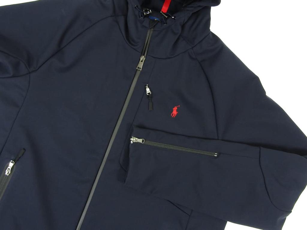 POLO RALPH LAUREN Softshell Windbreaker Size Navy Men's Jacket/Hoodie, XXL, (Product Code 0101946)