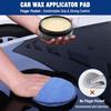 WORKPRO 12-Pack Car Wax Applicator Pads With Finger Pocket, Microfiber Soft Foam Polishing Pads For Car Detailing & Cleaning, Lint-Free, High