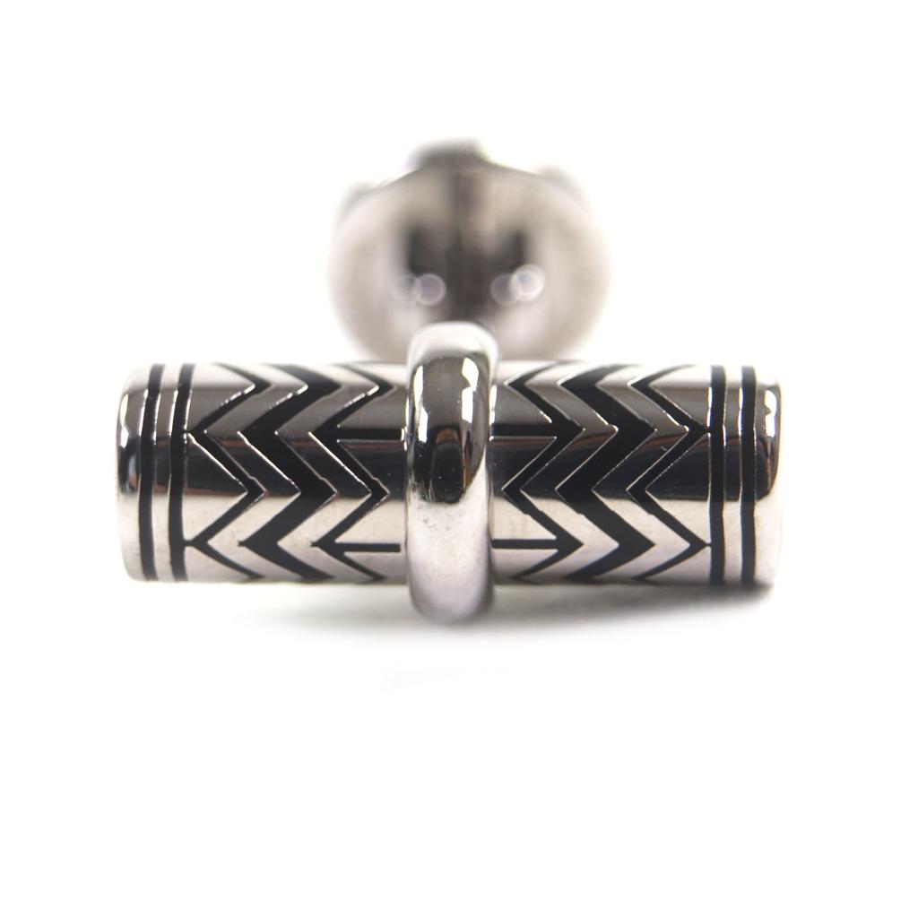 Ausgezeichnete LOUIS VUITTON Manschettenknöpfe V Karakorum Silber Herren M66948 Gebraucht