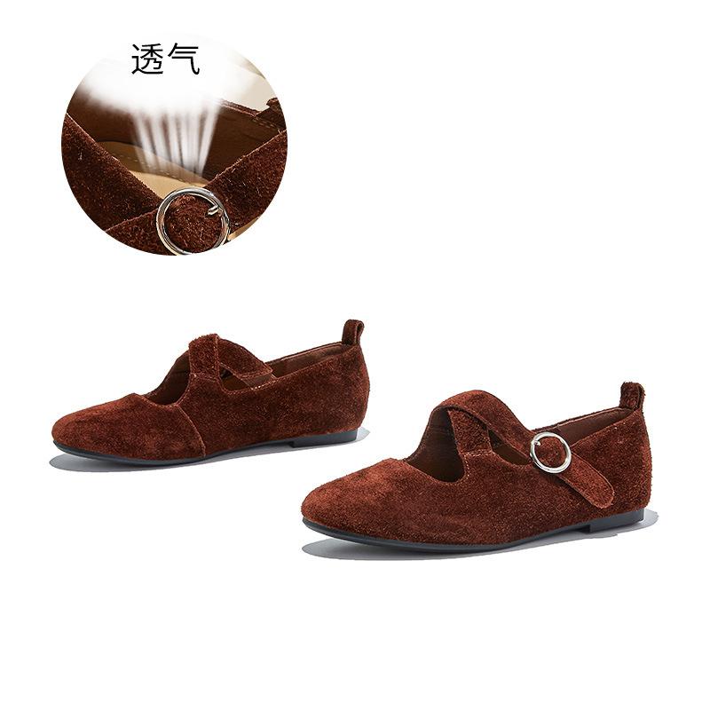 First layer sheepskin insole Mary Jane shoes 2025 autumn new cross fashion leather single shoes women's not tired feet women's shoes