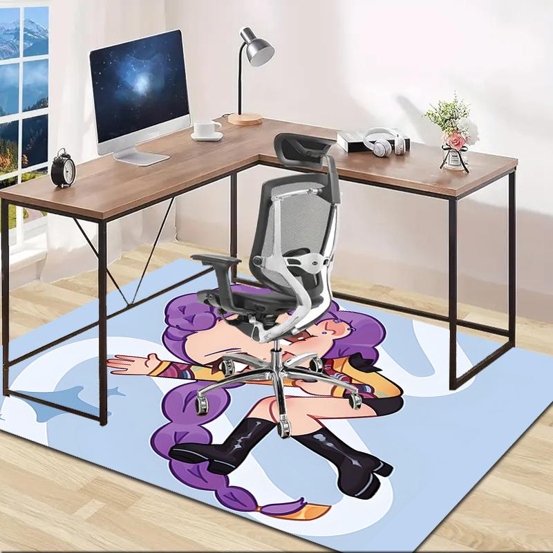 1pc KPop Demon Hunters RUMI7 Design Area Rug - Non-Slip, Soft & Cozy Floor Mat for Living Room, Bedroom, Office - Indoor/Outdoor Decorative Carpet