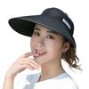 New Simple Women Summer Sun Visor Wide Brim Hat Beach Hat Sunhat Lady Sunscreen Hat Uv Protection Female Cap Adjustable