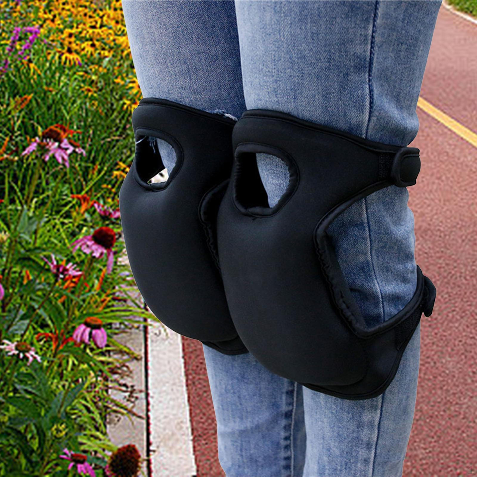 

2 шт. наколенники для пола защитные наколенники дышащие многофункциональные защитные накладки для прополки чёрный