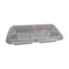 Square Latching Two-Compartment Takeaway Container