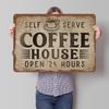 Home Cafe Poster Customized Wall Art Vintage Metal Signs Retro Tin Plaque for Man Cave Aesthetic Room Decor Men Coffee Bar Items