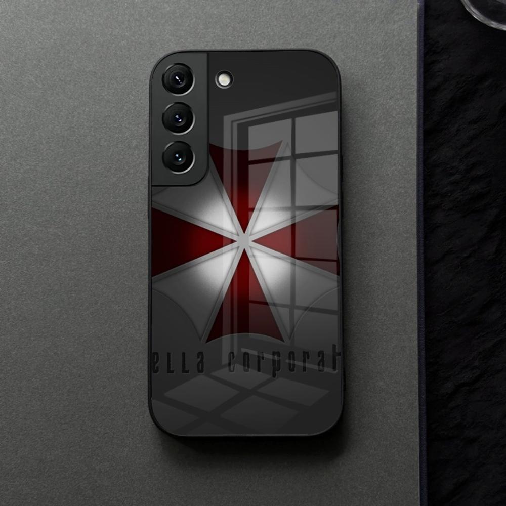 Umbrella Corporation Phone Case Glass For Samsung Galaxy S21 S25 S22 S20 S24 S23 Ultra Fe Plus A16 A34 A54 A24 Coque