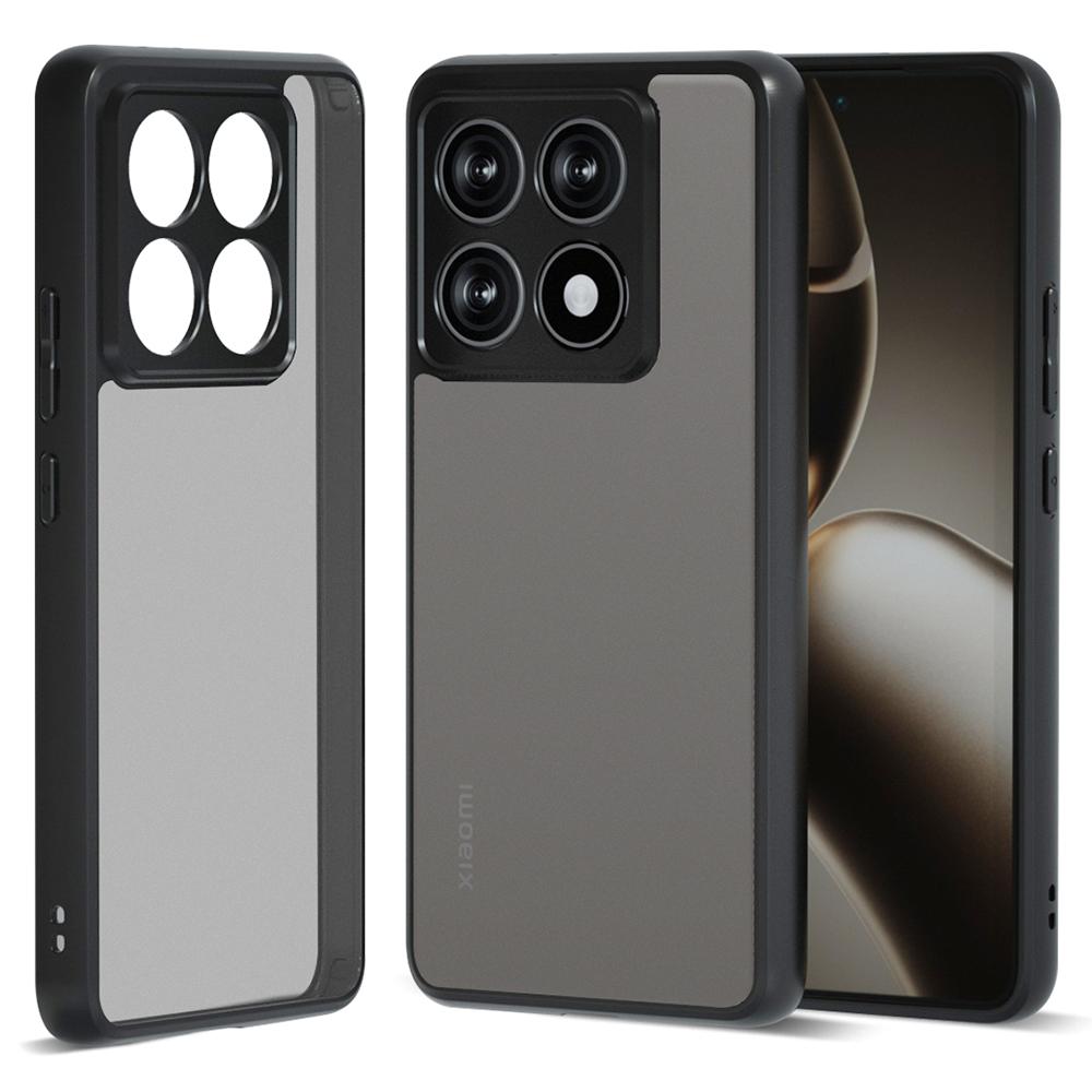 

IBMRS For Xiaomi 14T Case TPU+PC Heavy Duty Shockproof Phone Cover Camera Protection Matte Black