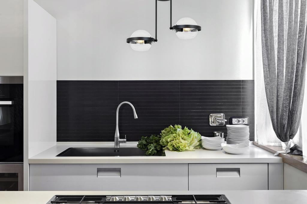 MODERNE HÄNGELAMPE GLASRINGLAMPE