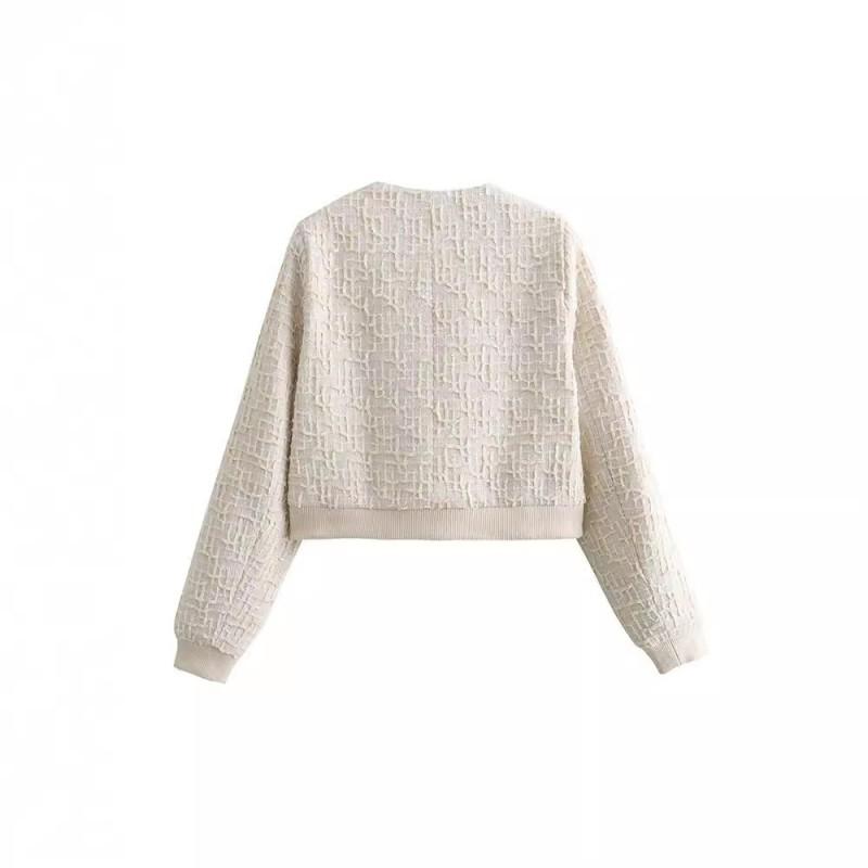 Womens Lightweight Corduroy Bomber Jacket With Round Neck Button Loose Fit Urban Chic Style