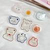Irregular Transparent Resin Bear Phone Holder & Ring Stand