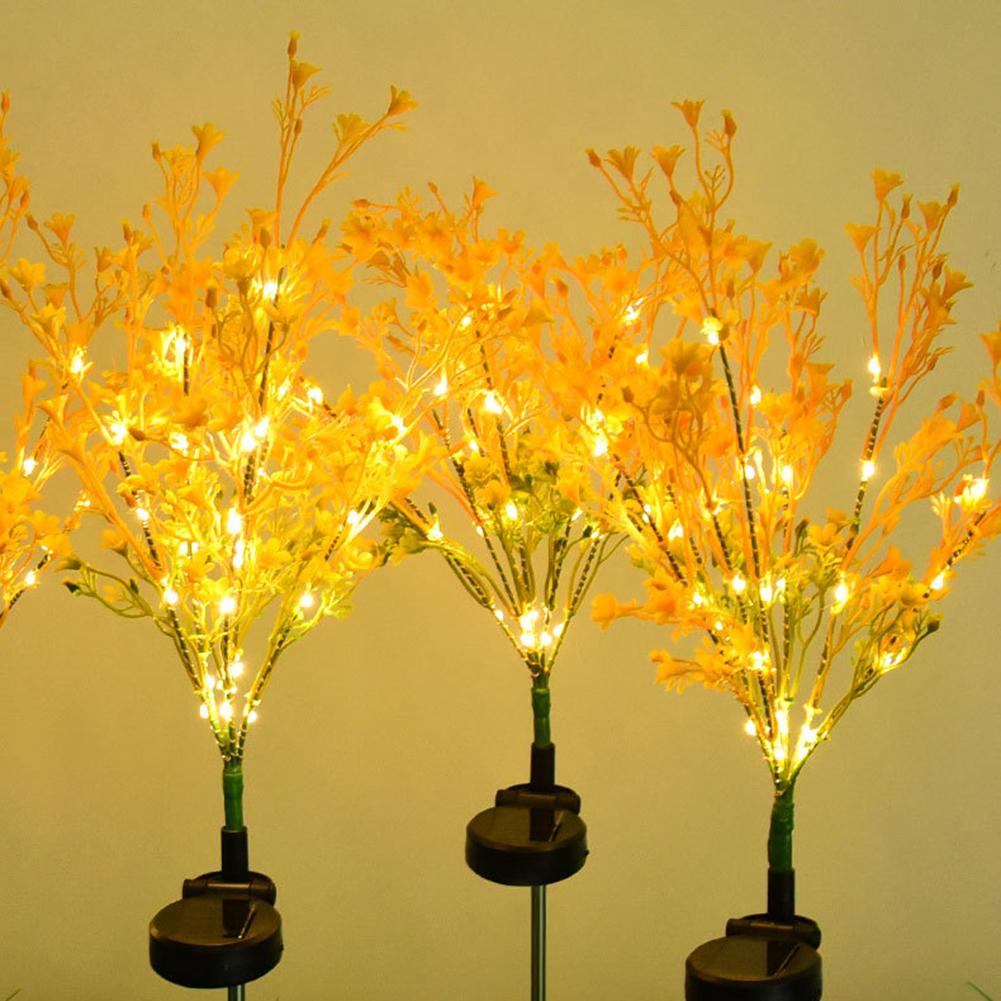 Rape Solar Flowers Outdoor Lamp IP65 Waterproof Dusk To Dawn Solar Landscape Lawn Lamp for Patio Yard Pathway Balcony Decoration