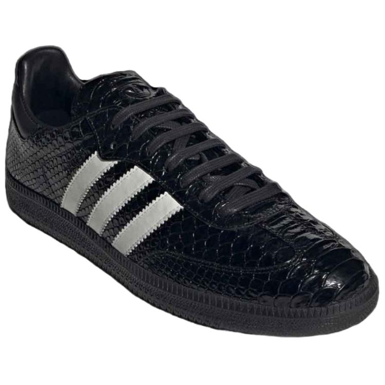 adidas Tênis Masculino Samba OG Feito na Itália Crocodilo Preto Masculino Tênis Preto Essencial Calçado-Branco Time-Vitória-Vermelho IE9120