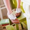 Britischer Stil Retro Damen Oxford Schuhe mit niedrigem Absatz