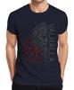 Valhalla Wikinger Norse Mythologie Vegvisir Runen Odin Geschenk Herren T-Shirt