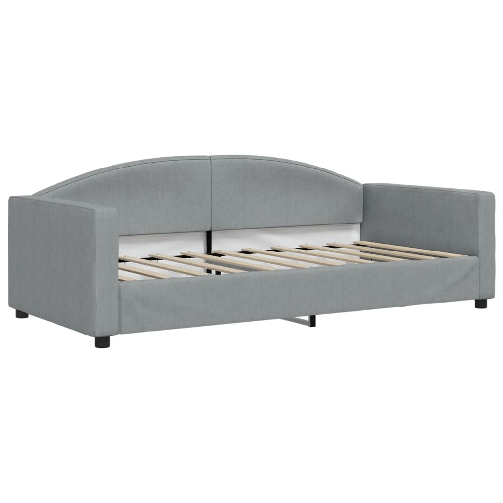 Daybed Light Grey 90x190 cm Fabric