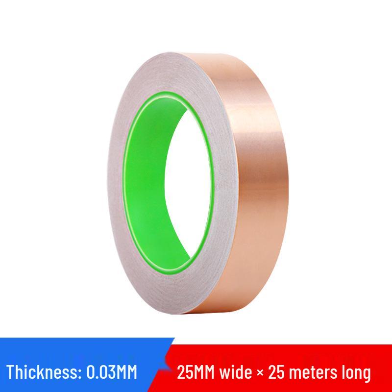 Double-Sided Conductive Copper Tape for Shielding, DIY Circuit Mods, Heat Dissipation, and Temperature Resistance