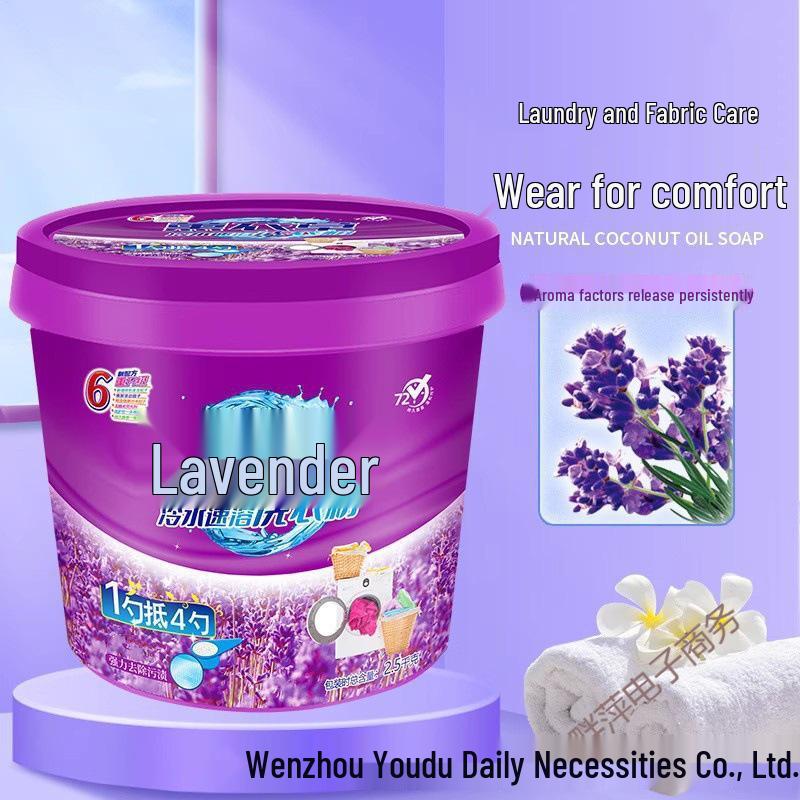 Scented Laundry Detergent - Large Bucket for Long-lasting Fragrance & Stain Removal