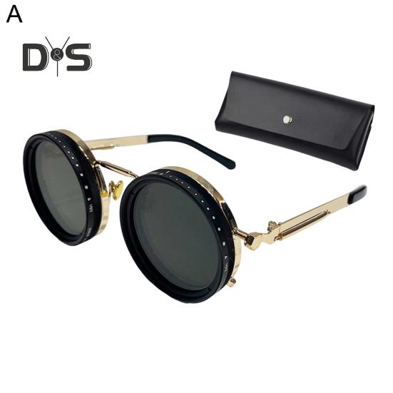 Malé okrúhle polarizované slnečné okuliare pre mužov ženy 1-9 stupňov nastaviteľný odtieň slnečné okuliare s ND filtrom šošovky na pláž, do tieňa, na rybolov, na šoférovanie