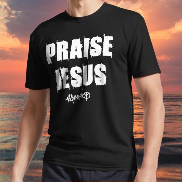 

New item Praise Jesus - Ministry Active Logo TEE T shirt Funny Size S to 5XL L