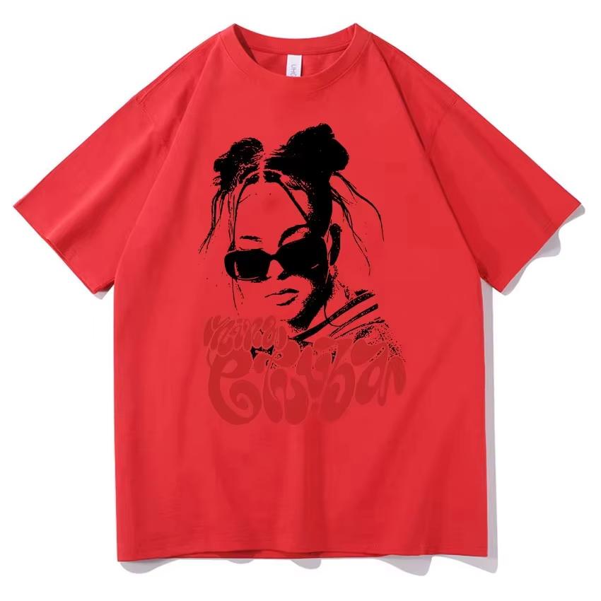 2026 Wiosna i lato nowa góra Nina Chuba Wysokiej jakości Street Czysta bawełna Koszulka z nadrukiem Modny T-shirt Luksusowy Casual y2k ins