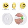 100pcs Colorful Smiley Face Beads - 10mm Acrylic Round Happy Face Loose Spacer Beads Spacer Beads for DIY Jewelry