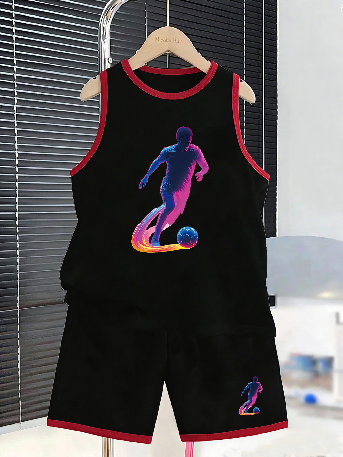 

Boys’ Côte d’Ivoire soccer set. 2026 vibrant prints, breathable fabric, loose fan wear. 7Y чорний