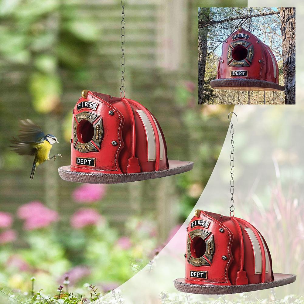 Bird House Outside Resin Humming Bird Houses Outdoors Hanging Bird House Fire